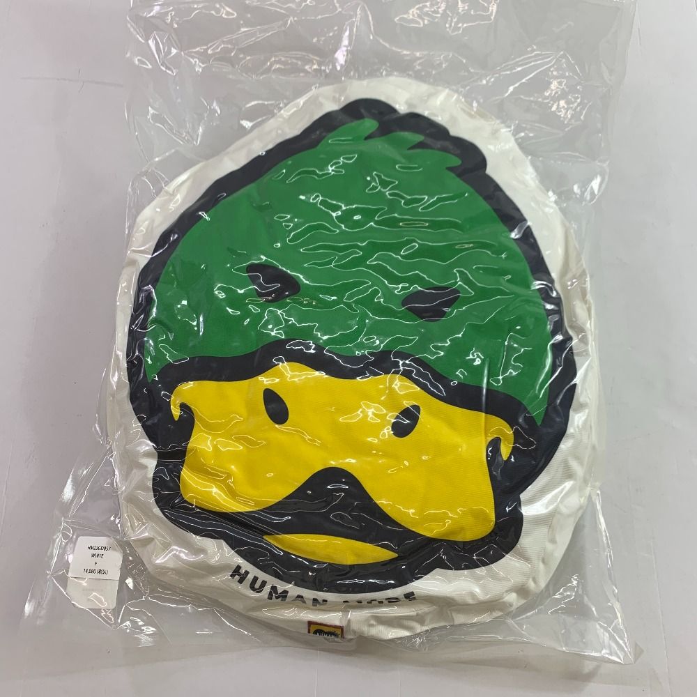 04 w 5386 ヒューマンメイド HUMAN MADE DUCK FACE CUSHION クッション ホワイト