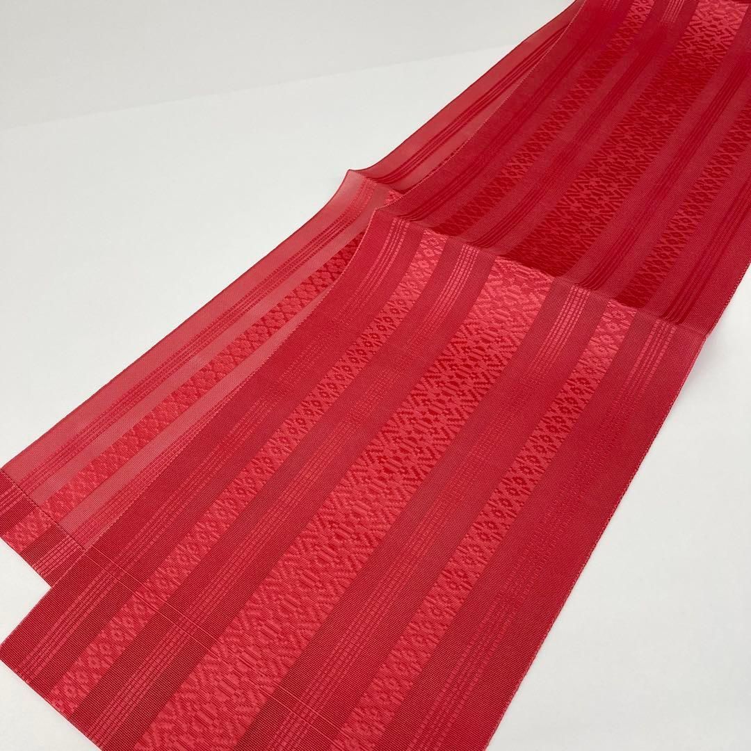 しゃなりです❣️ 【着物と帯 時流】SN25747◆紗献上柄 本場筑前博多帯 着物と帯 時流】SN25740s◇紗献上柄 本場筑前博多帯◇八寸 開き仕立て