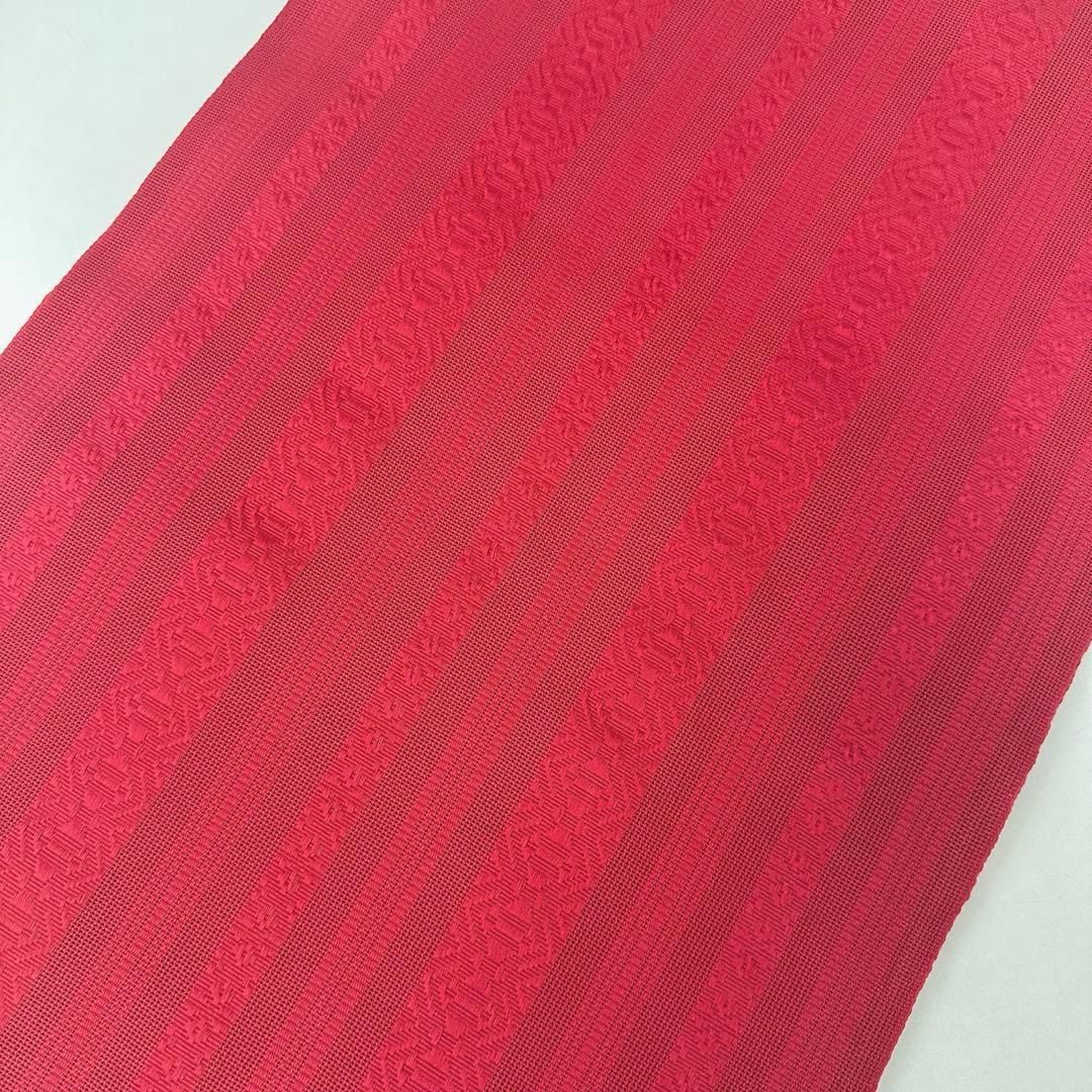 着物と帯 時流】SN25740s◇紗献上柄 本場筑前博多帯◇八寸 開き仕立て