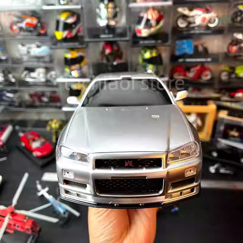 1 16 日産 ニッサン GT R 34 ティッシュボックス 車載モデル ABS製 高品質 実用品 インテリア カー スカイライン