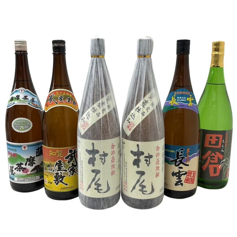 人気焼酎6本セット！村尾・田倉・薩摩茶屋他 1800ml - メルカリ