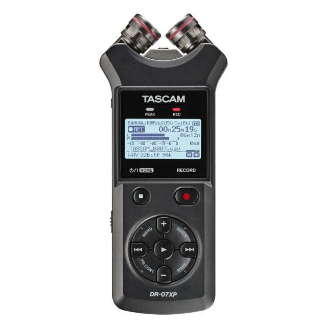 《在庫あり 即納可能》ステレオポータブルレコーダー TASCAM タスカム DR-07XP A-B/X-Y可動式マイク搭載 32ビットフロート録音対応 USB Type-C対応 21,900円