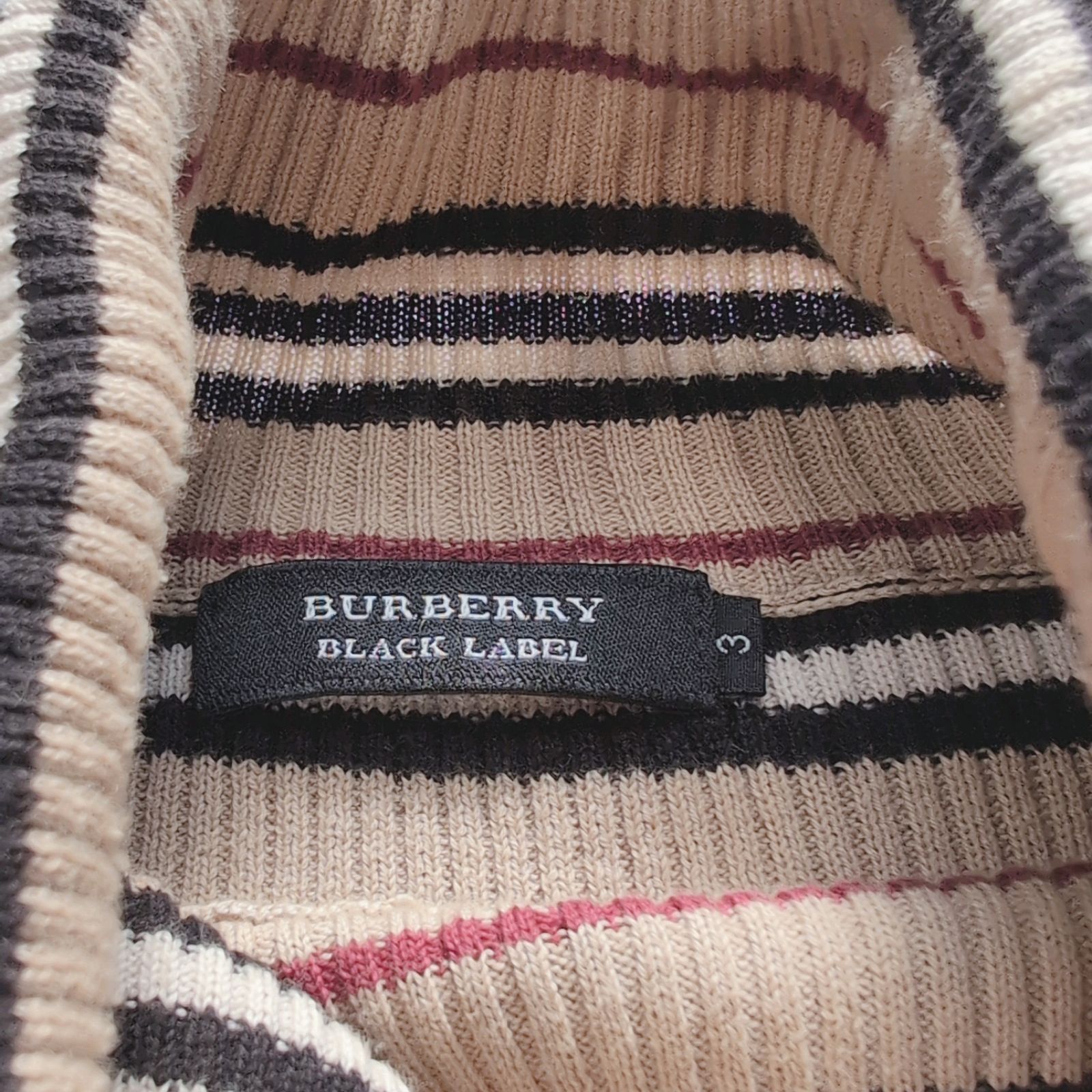 BURBERRY BLACK LABEL ノバチェック ノバ ボーダー ノヴァ タートル
