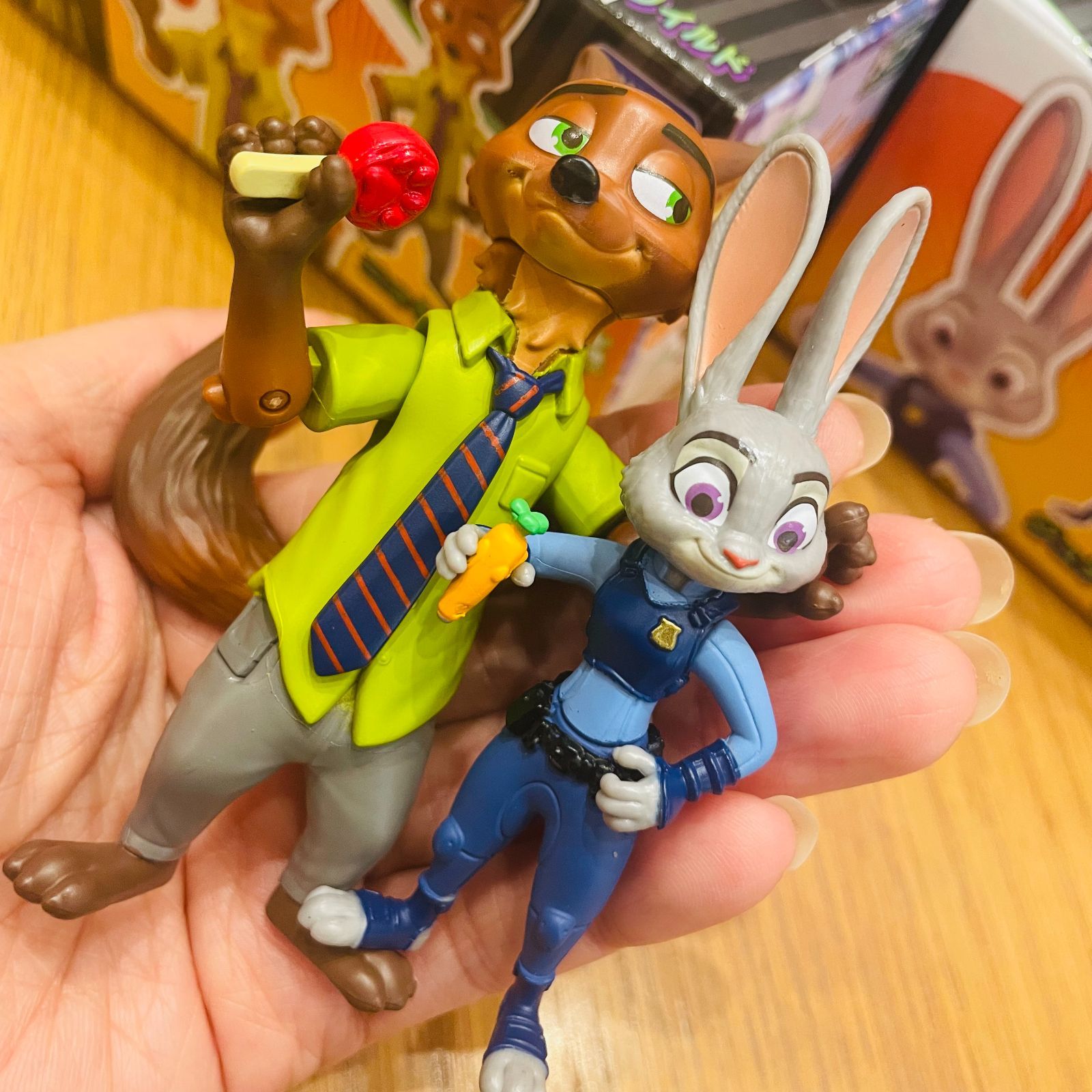 新品・未開封】ズートピア アニア フィギュア ニック＆ジュディ 2点