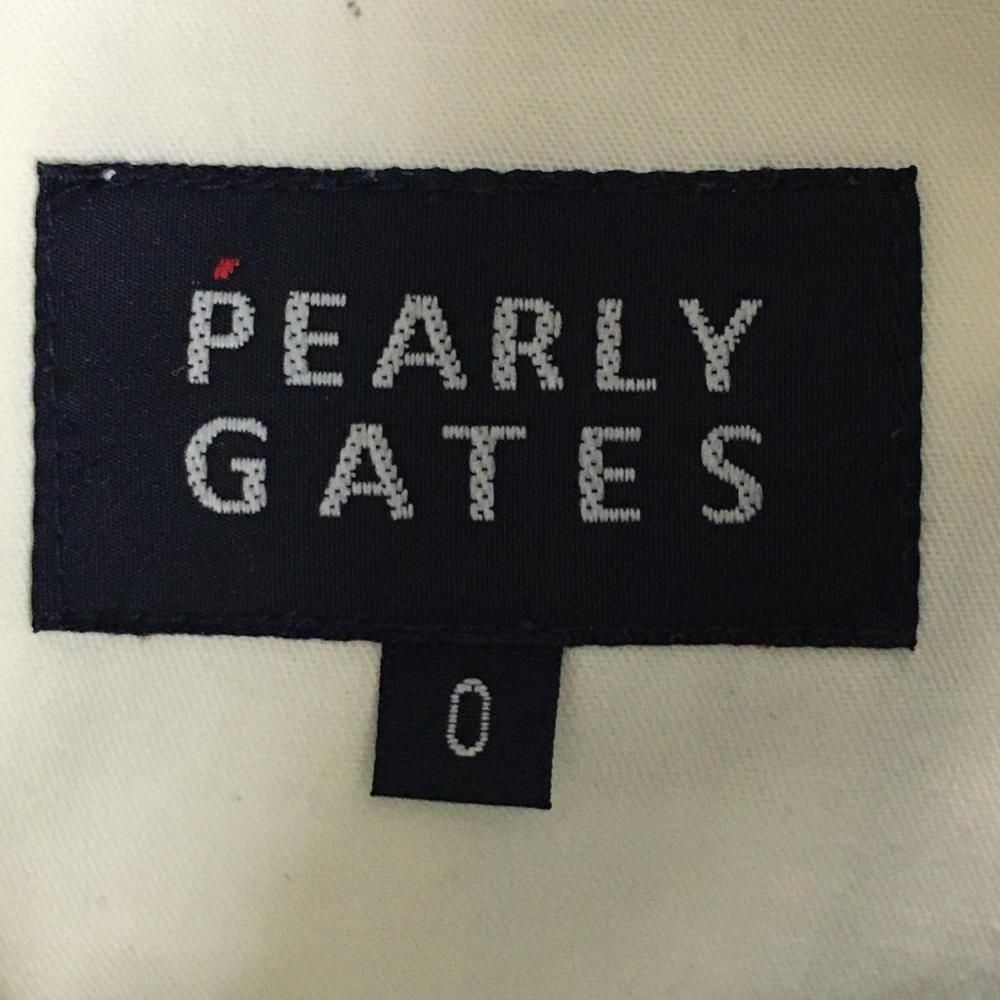 【美品】パーリーゲイツ パンツ ネイビー×白 チェック ストレッチ  レディース 0(S) ゴルフウェア PEARLY GATES
