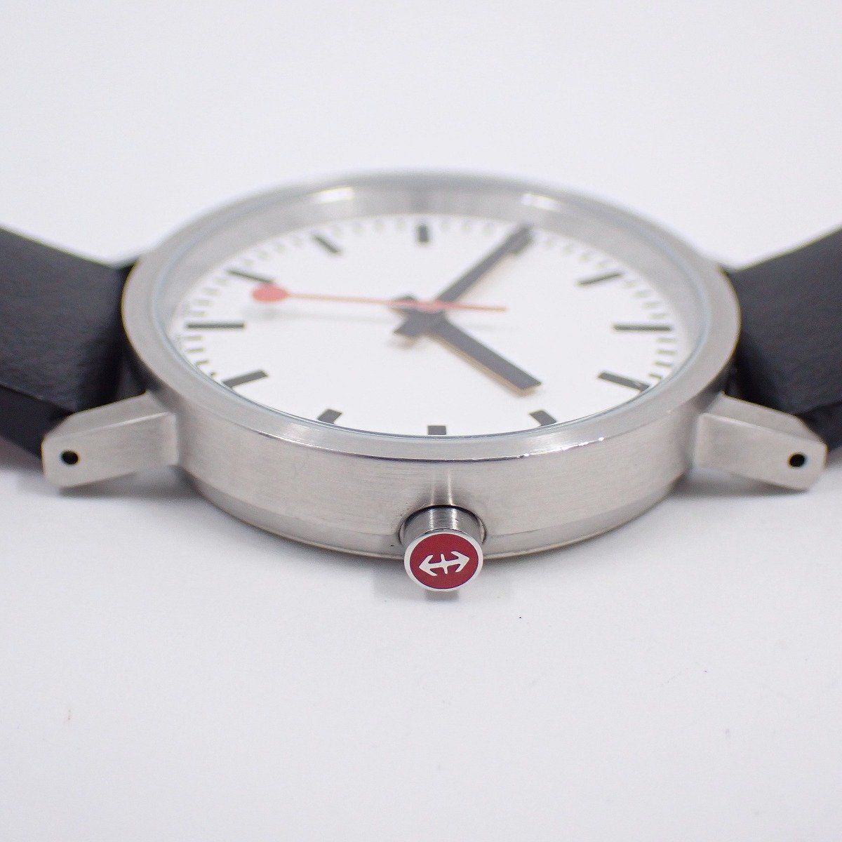  MONDINE モンディーン クラシックピュア クォーツ ボーイズ 腕時計 白文字盤 革ベルト A 660 30314 160 MV 腕時計(クォーツ) 腕時計(アナログ)