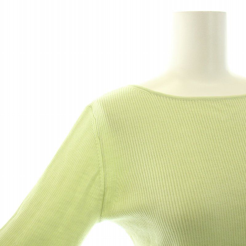 アナイ ANAYI 23SS ウールシルクリブフロンタブルプルオーバー ニット