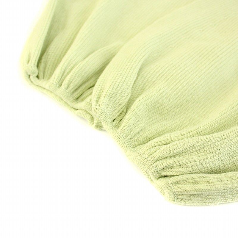 アナイ ANAYI 23SS ウールシルクリブフロンタブルプルオーバー ニット