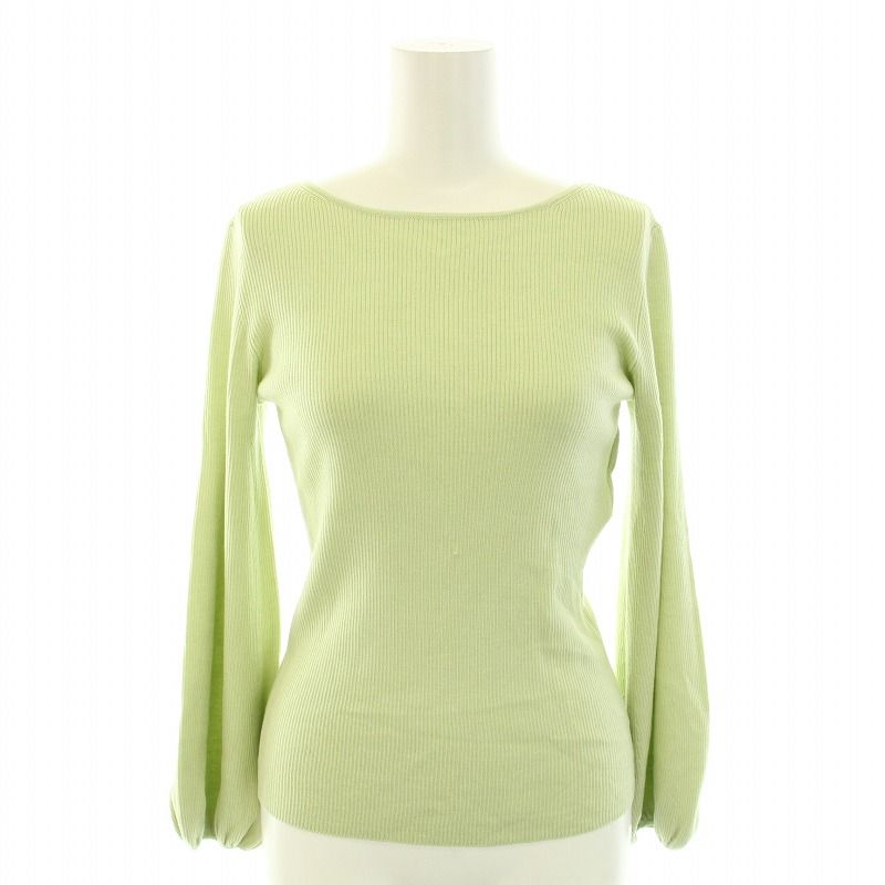 アナイ ANAYI 23SS ウールシルクリブフロンタブルプルオーバー ニット