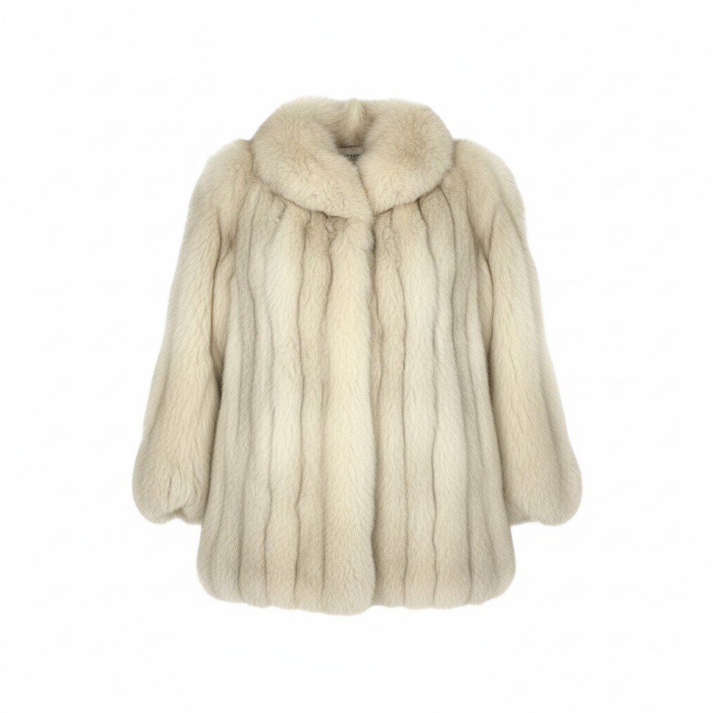 54L4 ブルーフォックス セミロングコート サイズ11号 アイボリー 本