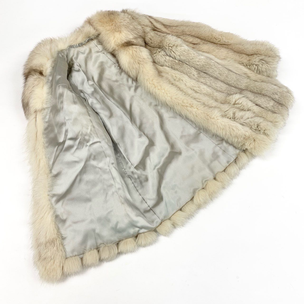 54L4 ブルーフォックス セミロングコート サイズ11号 アイボリー 本