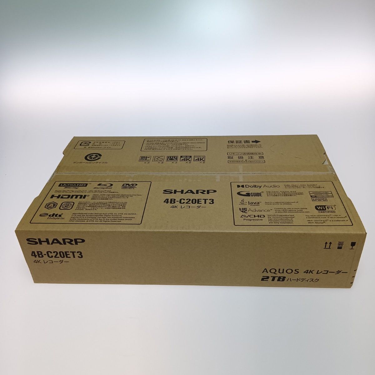 SHARP シャープ 4 Kレコーダー トリプルチューナー 2 TB B C 20 ET 3