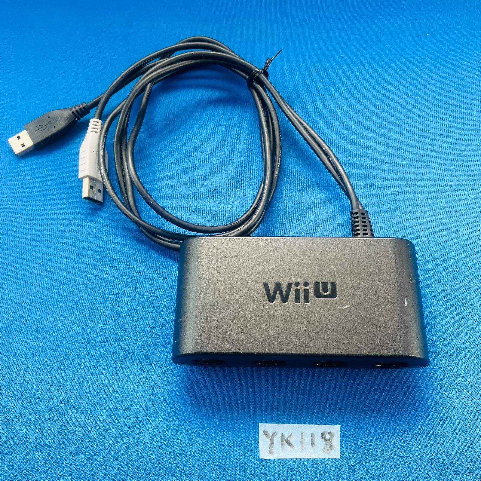 ◇YK118 任天堂純正 WiiU ゲームキューブ GAME CUBE コントローラ接続タップ WUP-028 GCコントローラ4台接続可能 4人同時プレイ可能 ニンテンドー Nintendo