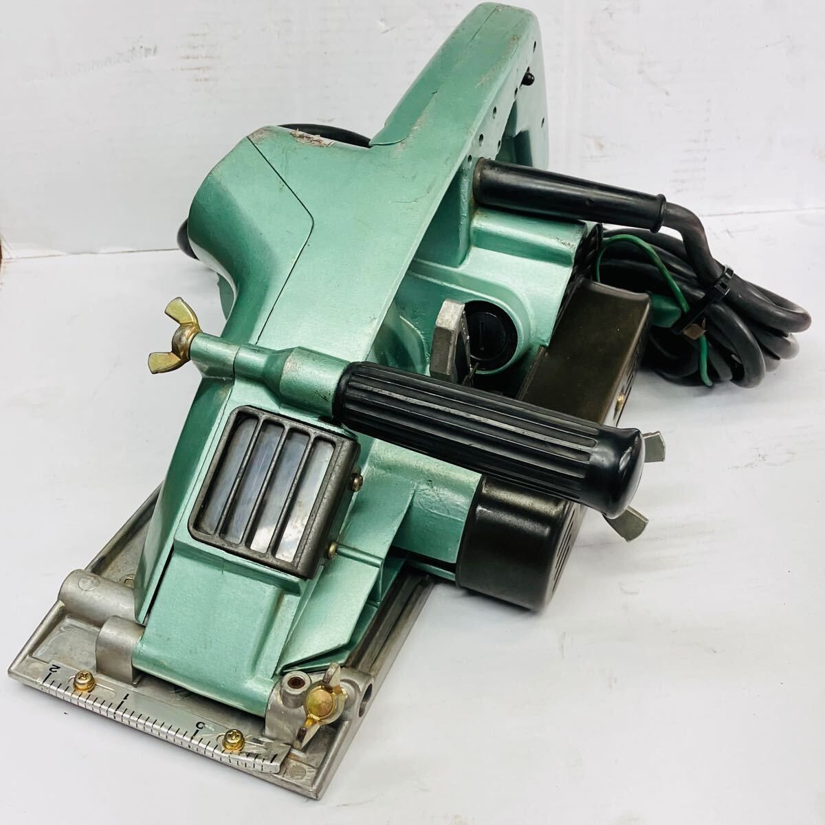 動作良好 日立 HIKOKI 21 mm ブレーキ付仕上げ溝切り ミゾキリ PG B カッター付き