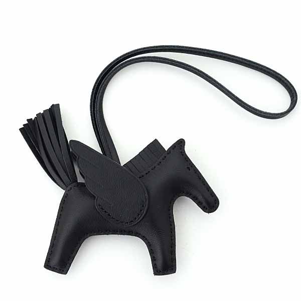 エルメス HERMES ロデオ ペガサス PM ソーブラック 黒 アニョーミロ W