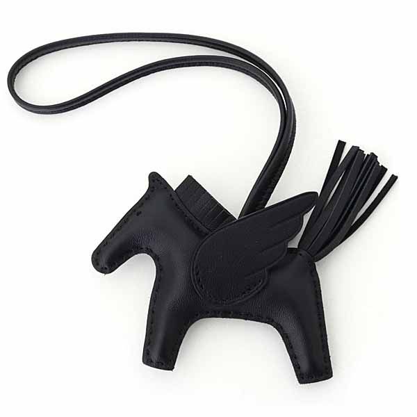 エルメス HERMES ロデオ ペガサス PM ソーブラック 黒 アニョーミロ W