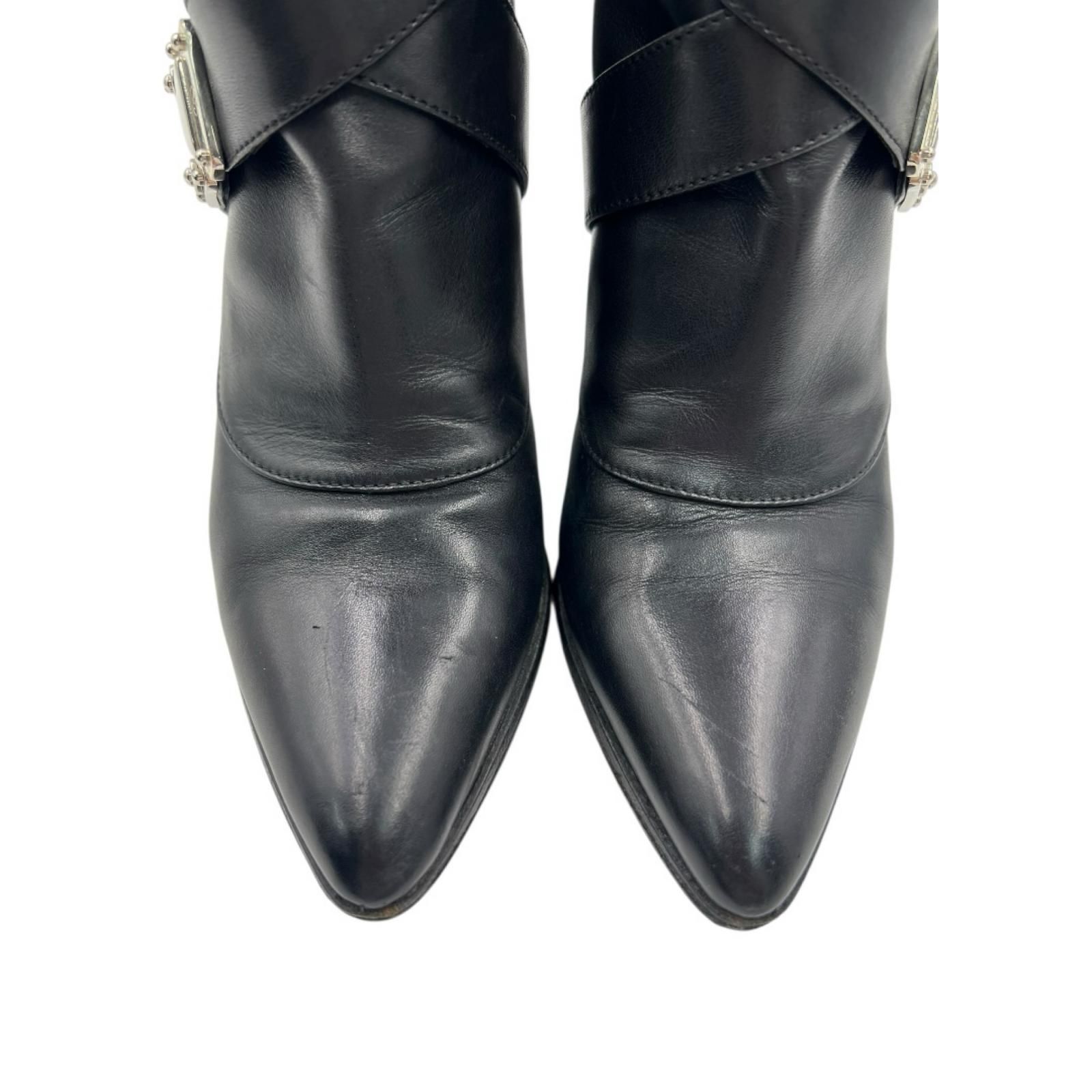 ルイヴィトン LOUIS VUITTON ショートブーツ ポインテッドトゥ チャン