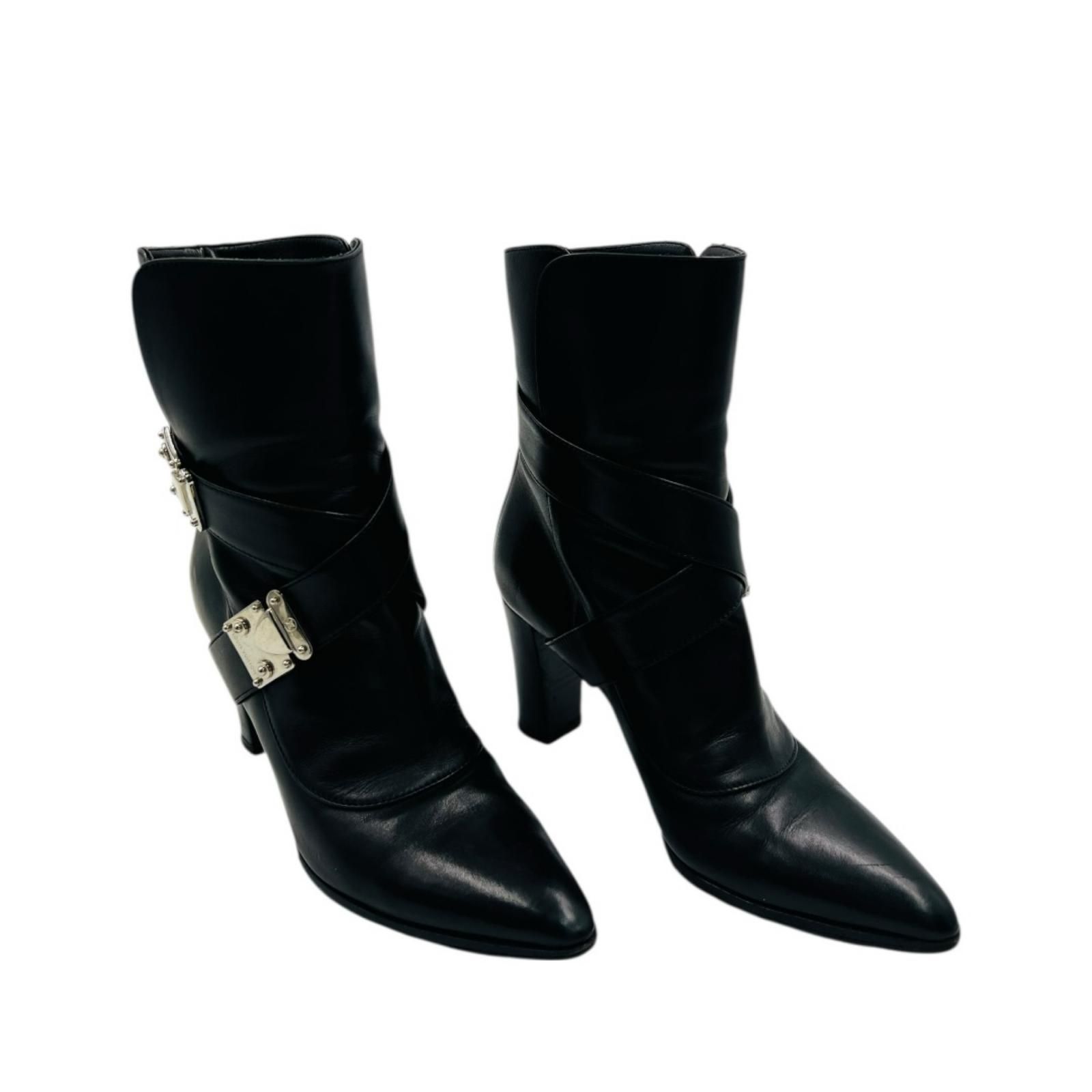 ルイヴィトン LOUIS VUITTON ショートブーツ ポインテッドトゥ チャン