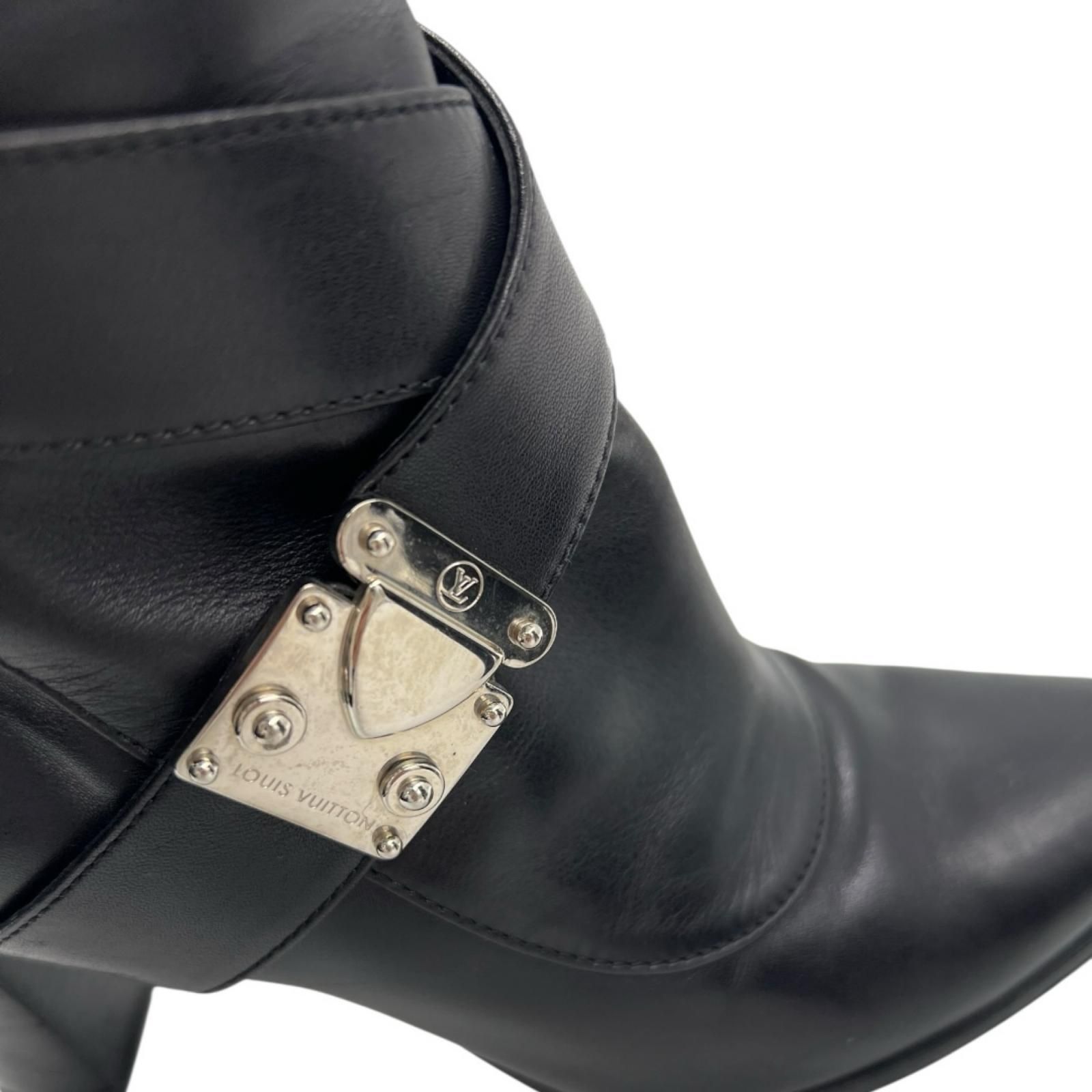 ルイヴィトン LOUIS VUITTON ショートブーツ ポインテッドトゥ チャン