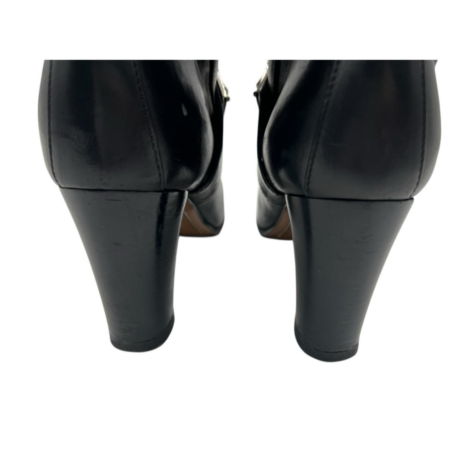 ルイヴィトン LOUIS VUITTON ショートブーツ ポインテッドトゥ チャン