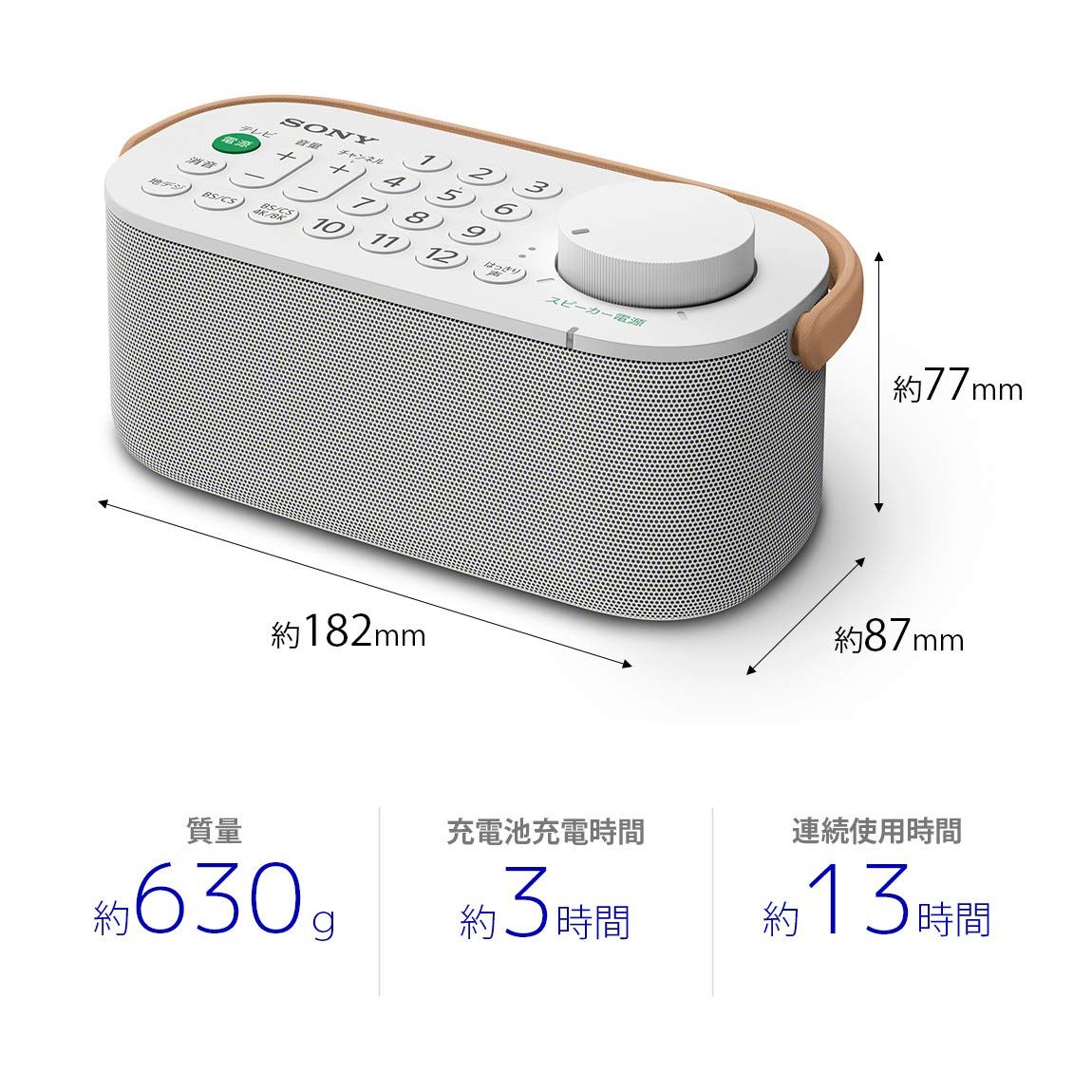 ソニー SONY お手元テレビスピーカー かんたん操作 防滴対応 声 スピーカー搭載 テレビリモコン一体型 2020年モデル SRS LSR 200