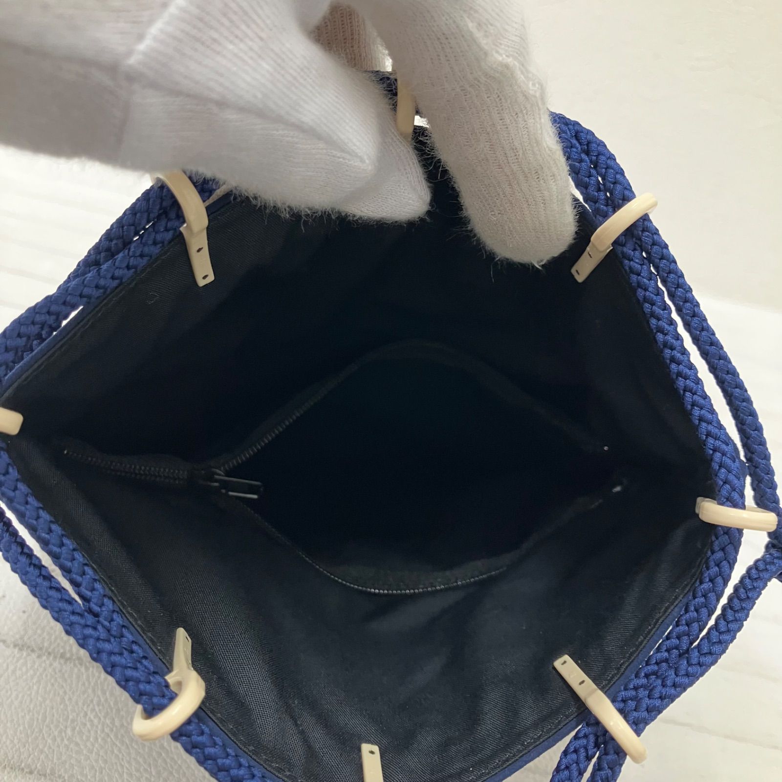 7046 印傳屋 インデンヤ INDEN-YA 印伝 印傳 甲州印伝 合切袋 巾着袋