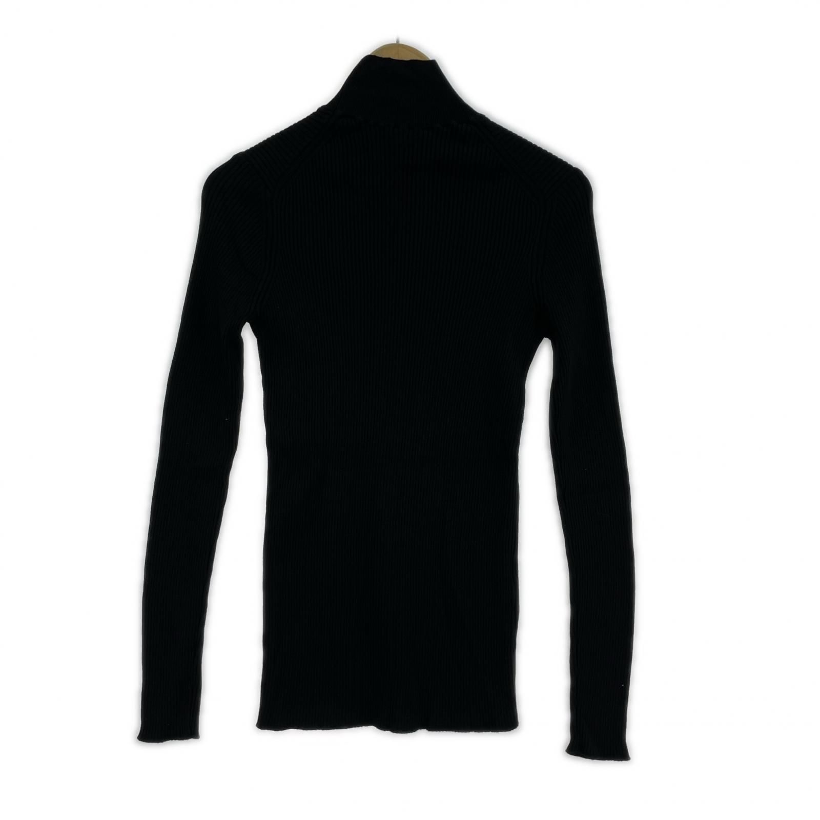 【美品】プラダ PRADA ハイネック 長袖ニット セーター ブラック 黒 42 美品】プラダ PRADA ハイネック 長袖ニット セーター ブラック 黒 42