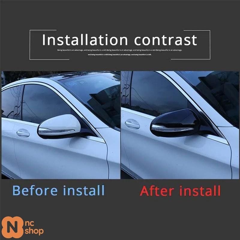 メルセデス ベンツ C W 205 E 213 GLCクラス X 253 Sクラス 222 車用バックミラーキャップカバー トリム ABS 外装