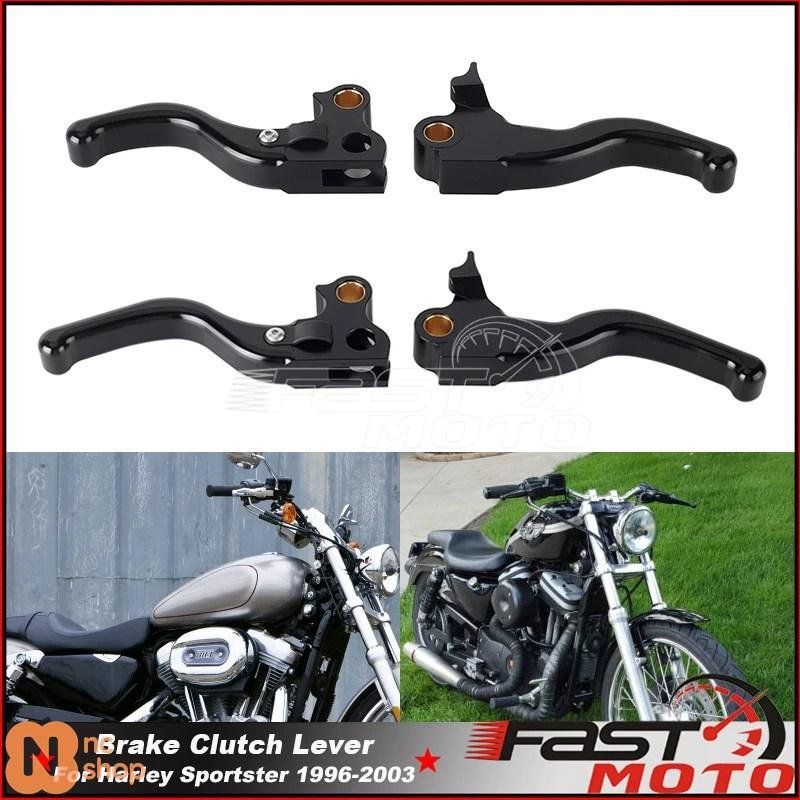 CNCアルミニウムバイク用ハンドコントロールブレーキクラッチレバー 2～3本指ショートレバー ハーレーダビッドソン スポーツスター XL 1200 C