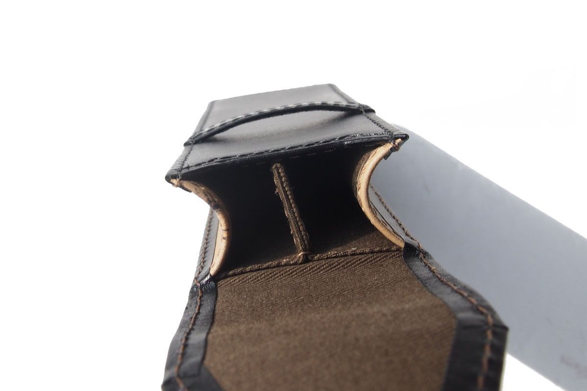 2本差しレザーペンケース