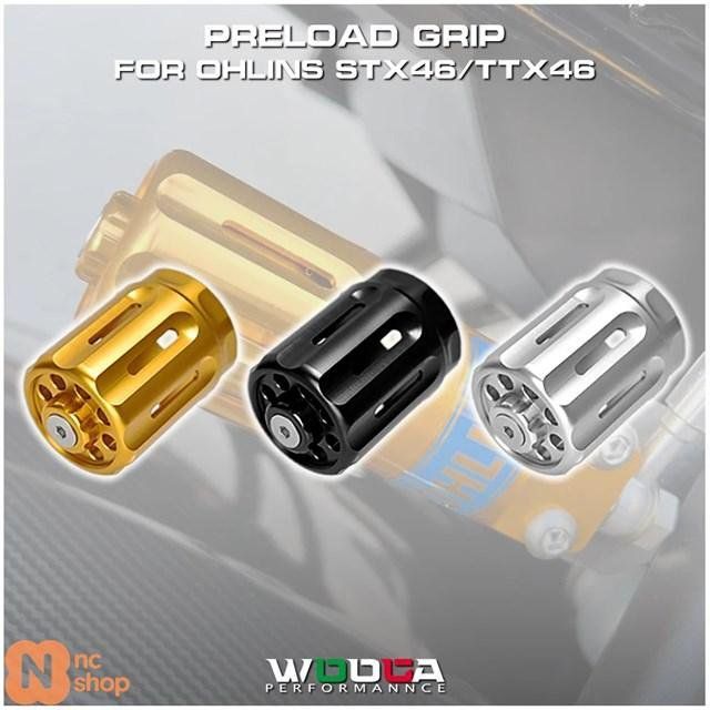 オーリンズモノサスペンション用プリロードグリップ S 36 46 TTX 36リアショックアブソーバー用プリロードアジャスターノブ アルミカバーキャッ