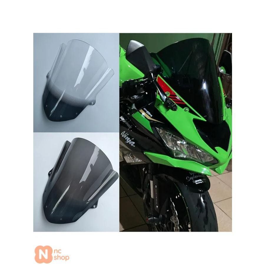 ZX 6 R バイク ウィンドシールド カワサキ ニンジャ 636 2009 2025 ウィンドスクリーン ダブルバブル ウィンドディフレク