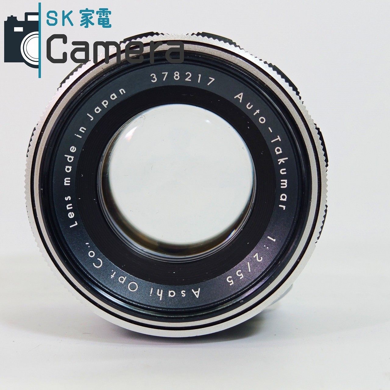 中古】 Asahi Auto-Takumar 55mm F2 M42 キャップ フード付 アサヒ
