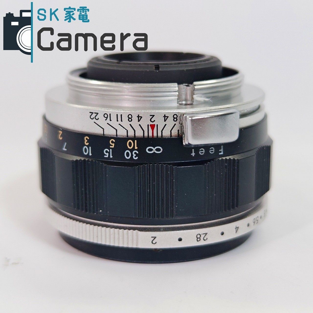 中古】 Asahi Auto-Takumar 55mm F2 M42 キャップ フード付 アサヒ