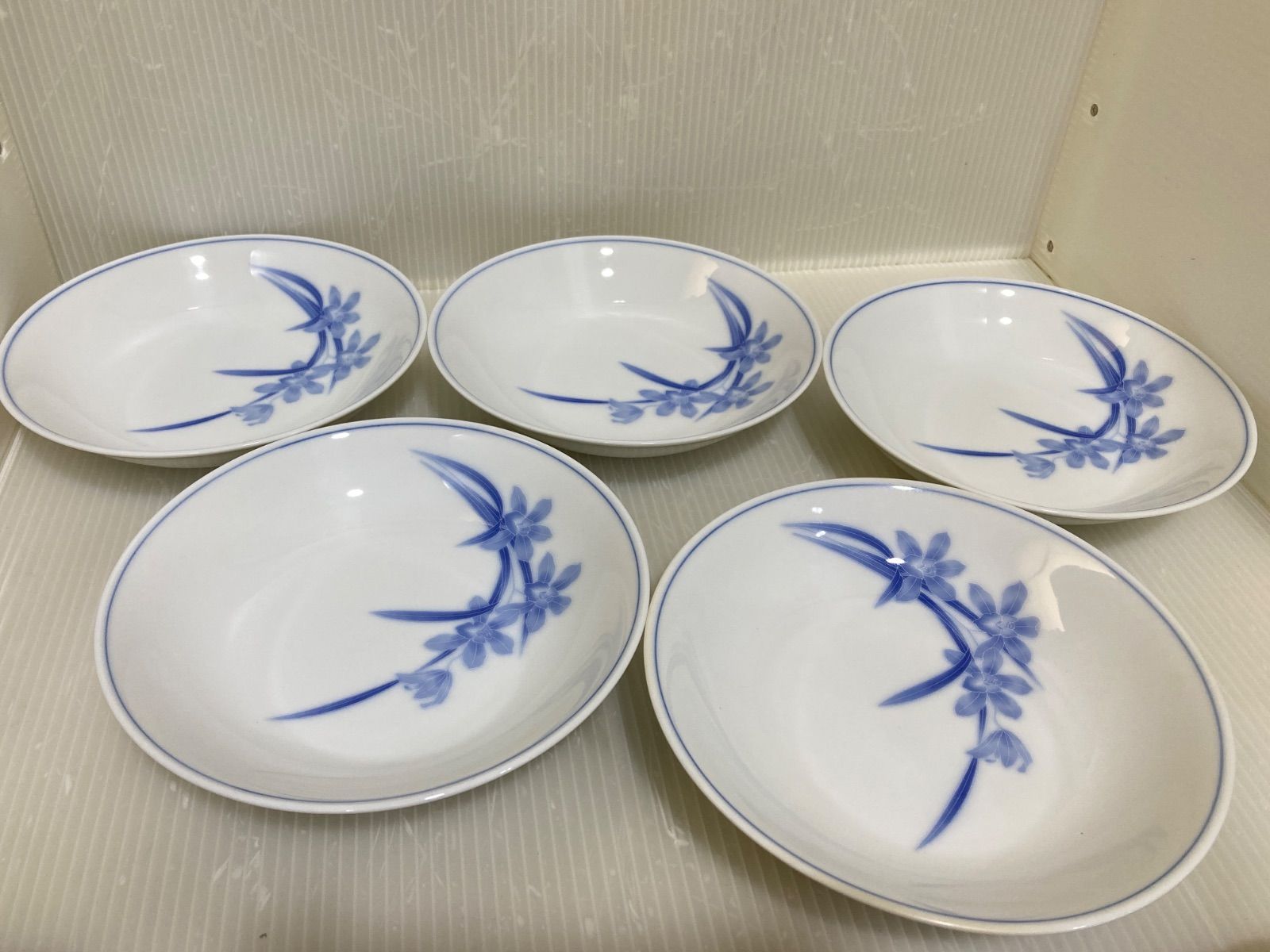 香蘭社 染シンビ 深皿 5枚セット 香蘭社 染シンビ 深皿 5枚セット - メルカリ