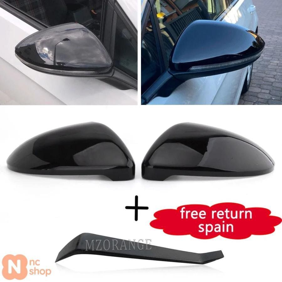 VW ゴルフ7 MK7 7.5 GTI ミラーカバー カーボン製サイドバックミラー