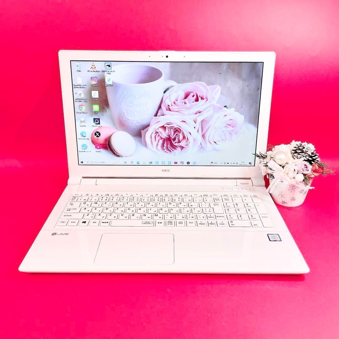 美品✨高性能Corei7‼️メモリ16GB✨️薄型ノートパソコン✨️綺麗な白