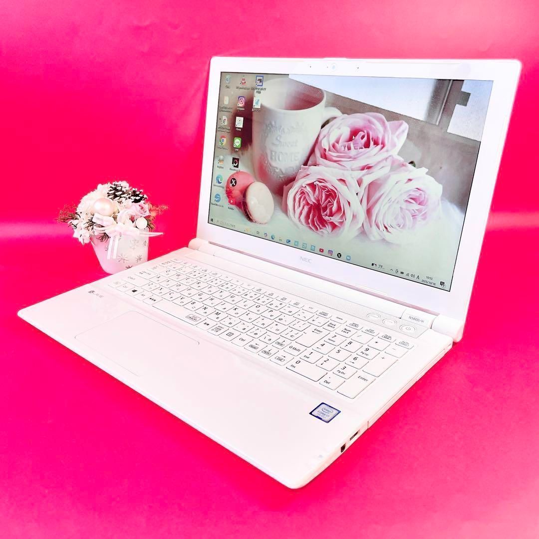 美品✨高性能Corei7‼️メモリ16GB✨️薄型ノートパソコン✨️綺麗な白