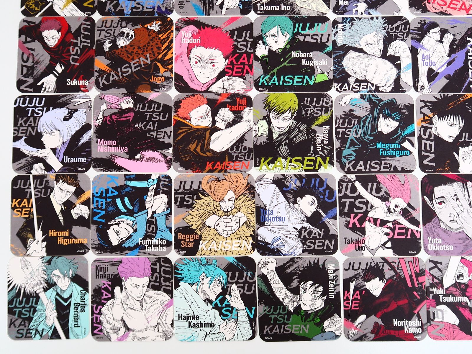 呪術廻戦　芥見下々　呪術廻戦展 アートコースター　BOXセット 全45種セット+BOX購入特典 芥見下々 呪術廻戦展 アートコースター