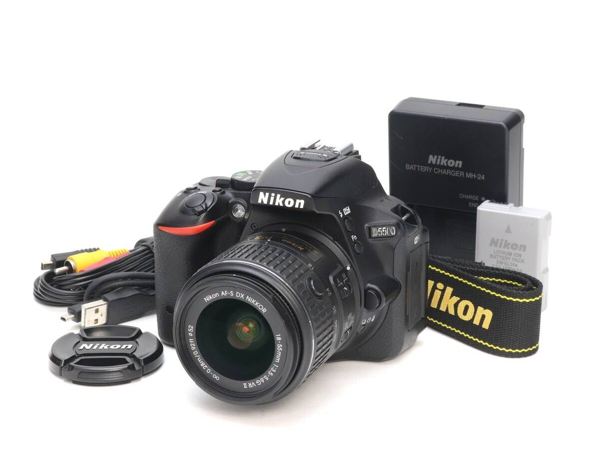 A- (美品) Nikon ニコン D5500 AF-S DX NIKKOR 18-55mm F3.5-5.6G VR