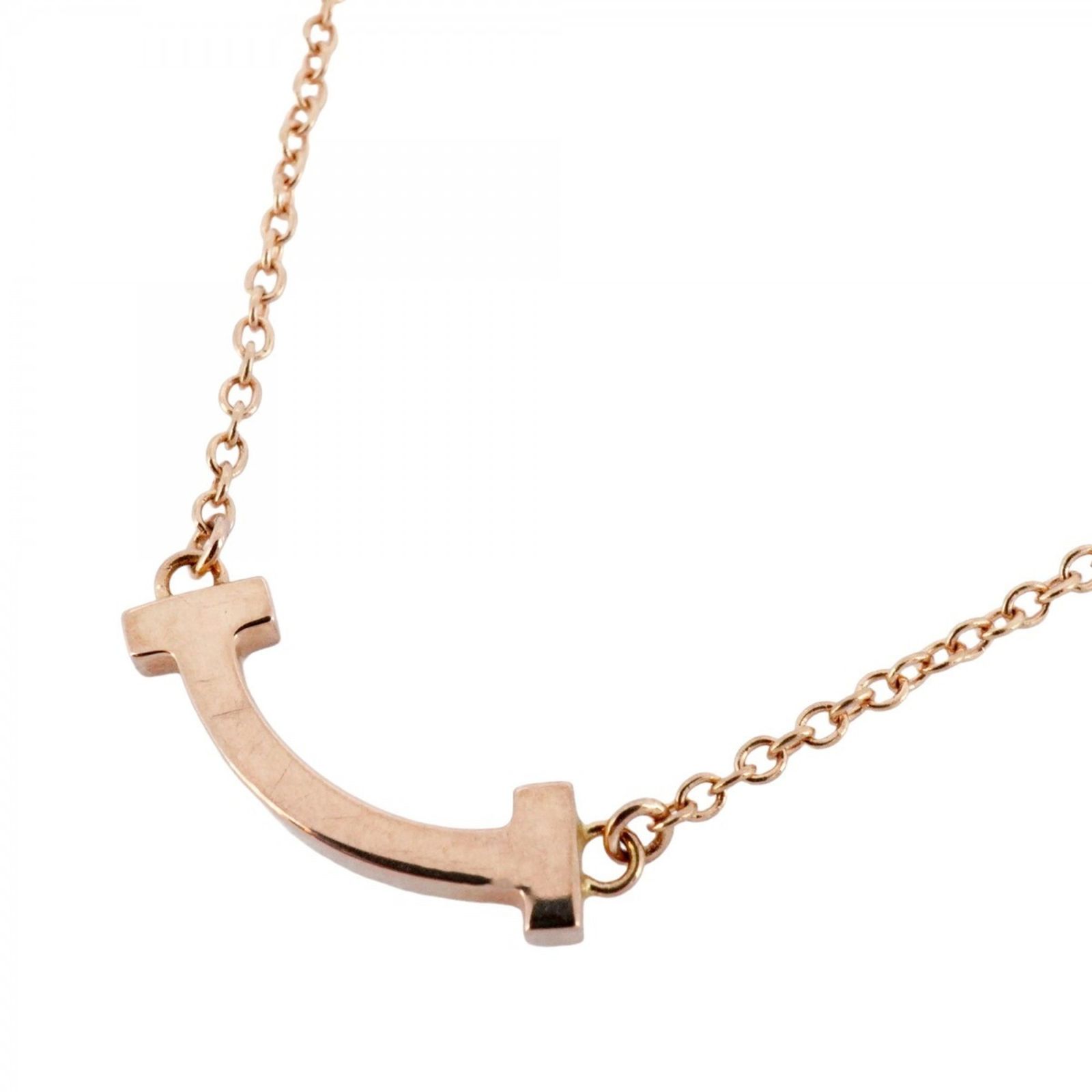 ティファニー(Tiffany) ティファニー ネックレス Tスマイル ミニ 18KPG