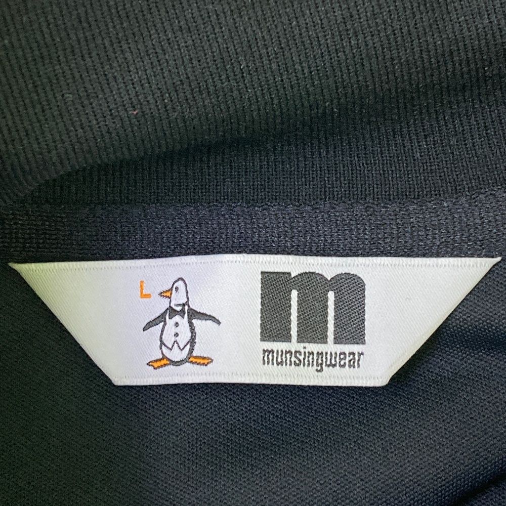 サイズ：L MUNSING WEAR マンシングウェア ハーフジップ 長袖Tシャツ