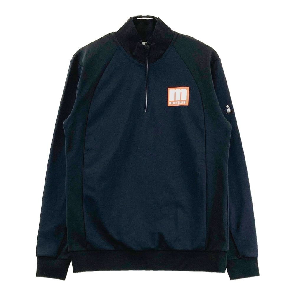 サイズ：L MUNSING WEAR マンシングウェア ハーフジップ 長袖Tシャツ