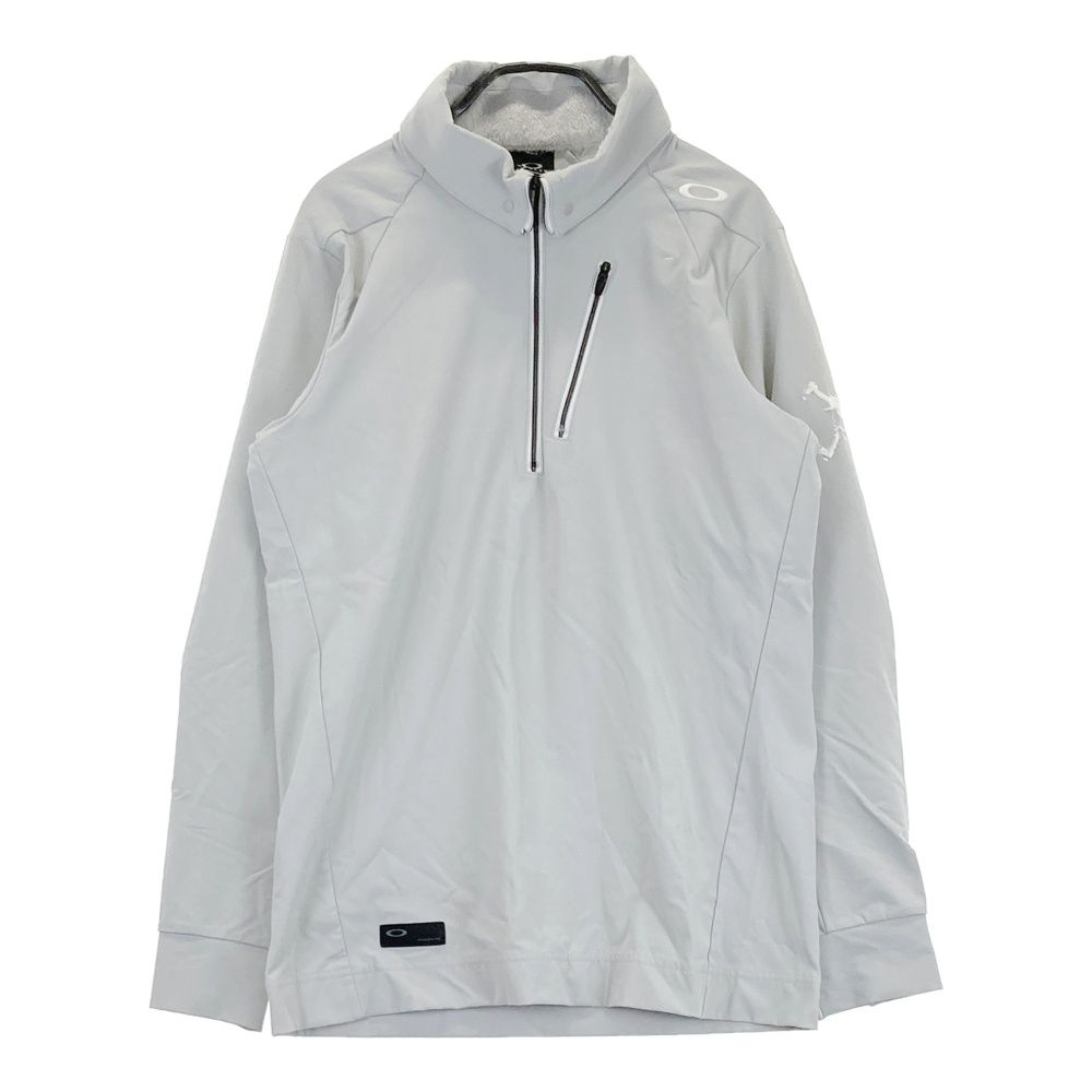 サイズ：M OAKLEY オークリー ハーフジップ 長袖ブルゾン グレー系
