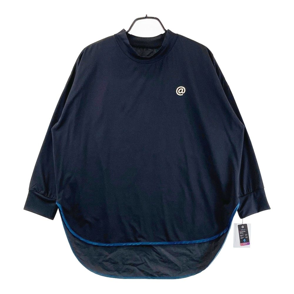 サイズ ML ANTIQUA GOLF アンティカゴルフ × STCH 異素材トップス ブラック系 ゴルフウェア レディース ストスト