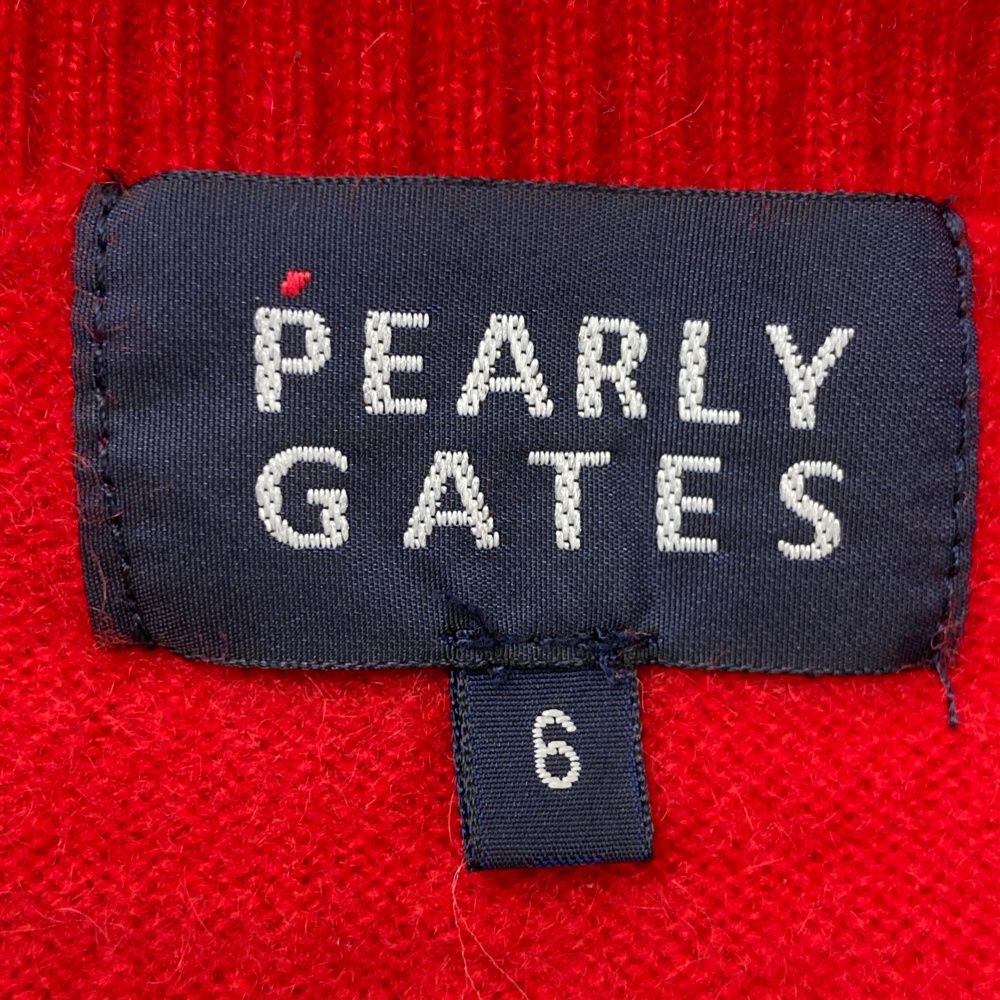サイズ：6 PEARLY GATES パーリーゲイツ カシミヤ ニットセーター 25
