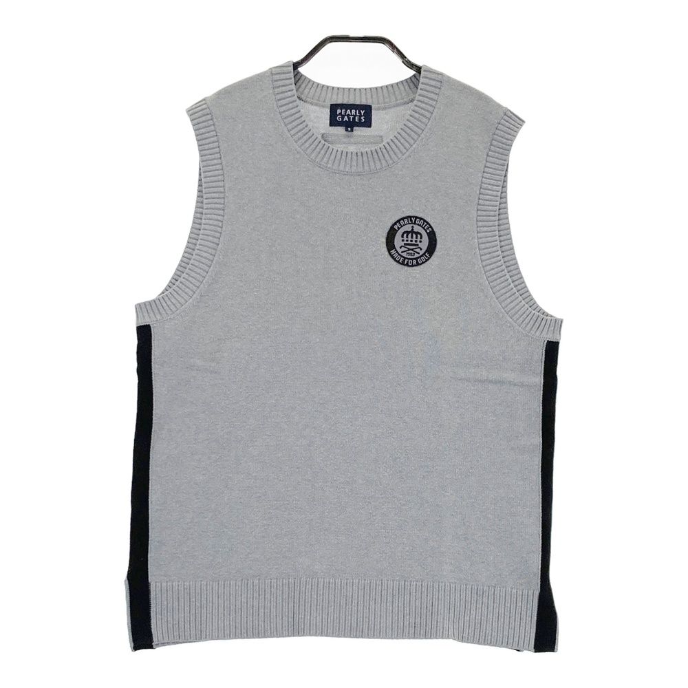 ○★新品未使用　PGG PEARLY GATES　ベスト　5　グレー系 サイズ：5 PEARLY GATES パーリーゲイツ ニットベスト グレー系