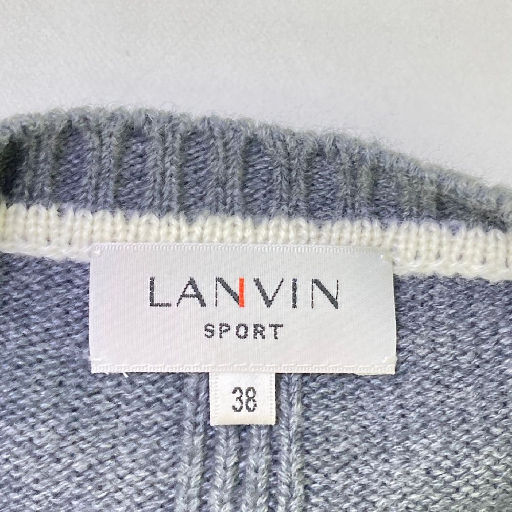 サイズ：38 LANVIN SPORT ランバン スポール ニットワンピース グレー