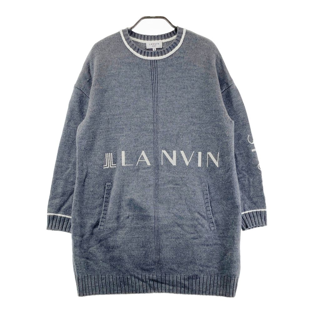 サイズ：38 LANVIN SPORT ランバン スポール ニットワンピース グレー