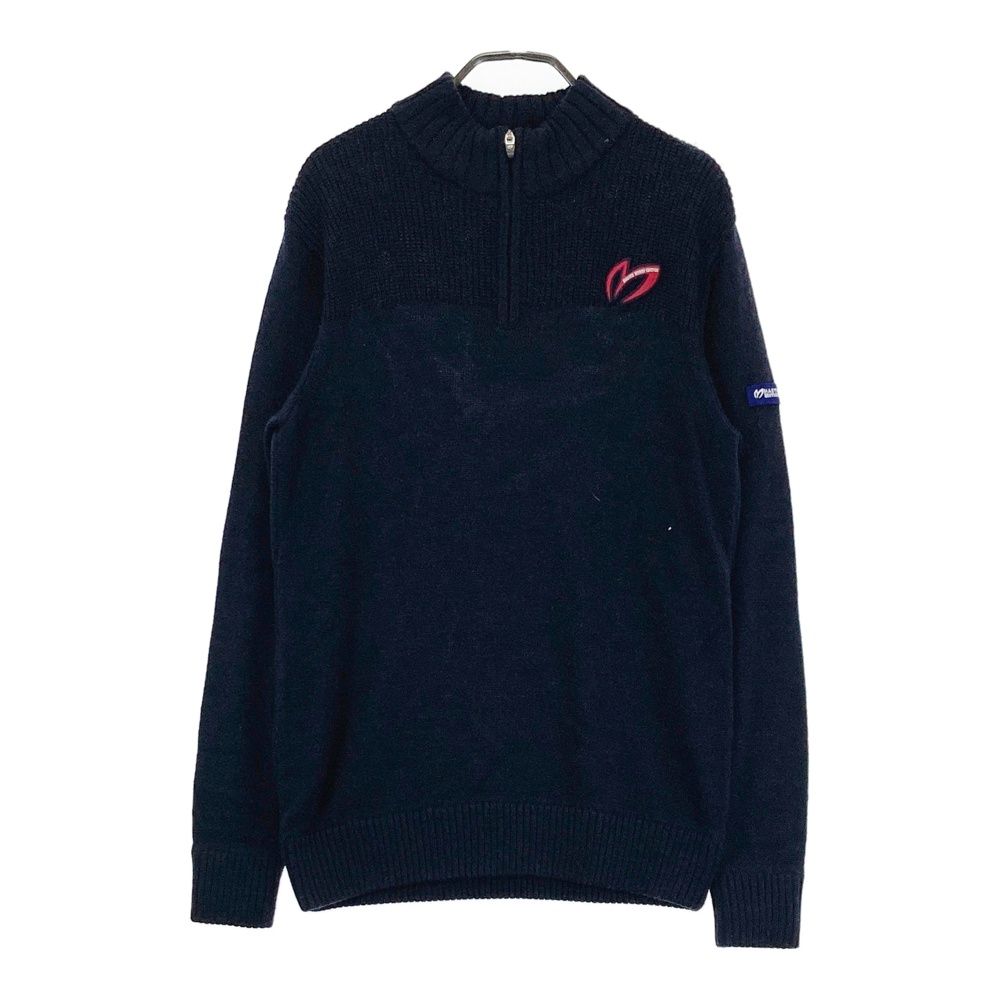 マスターバニー 美品 ハーフジップニット ネイビー サイズ7大きいサイズ サイズ：4 MASTER BUNNY EDITION マスターバニーエディション ハーフ